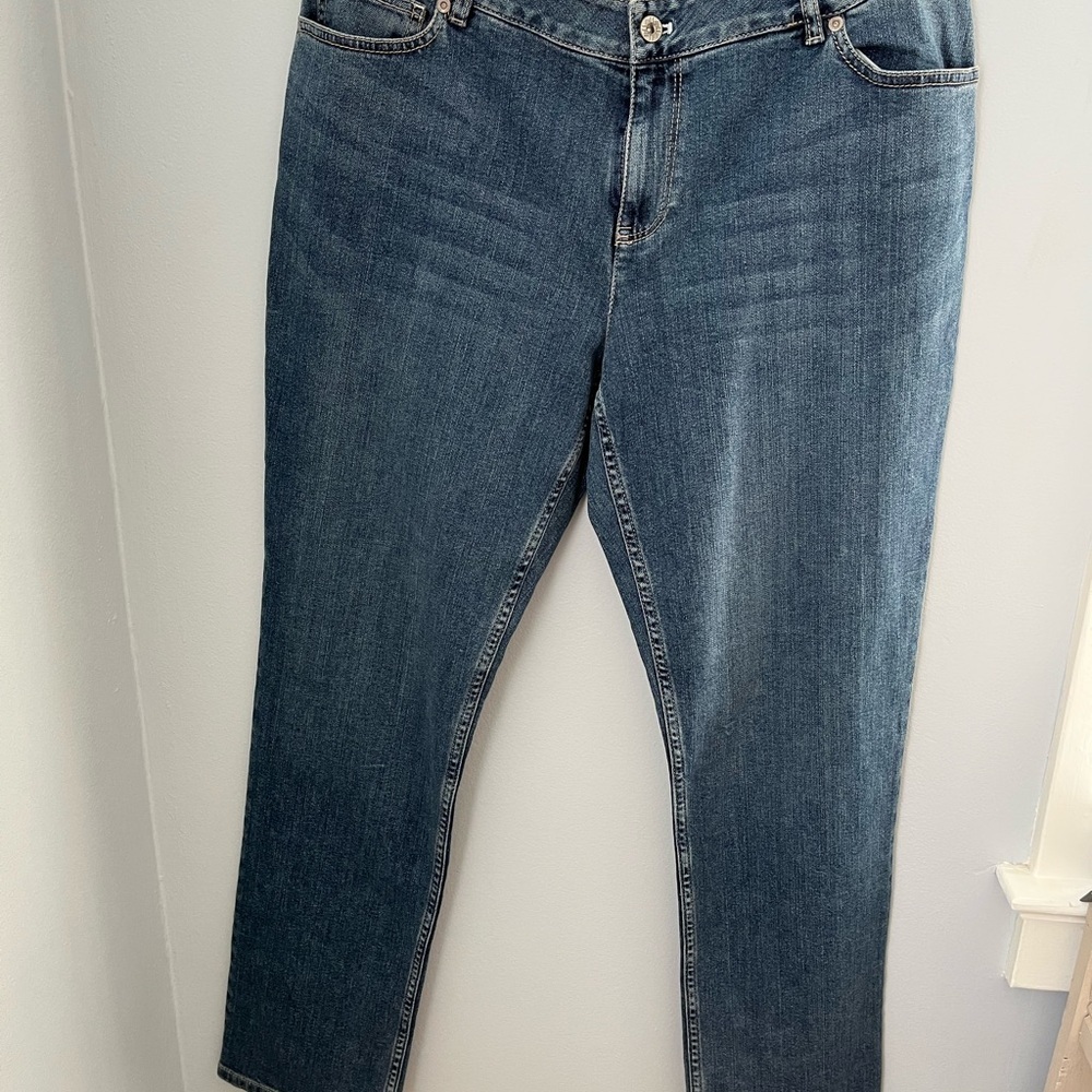 J. Jill Blue Straight Leg Jeans‎